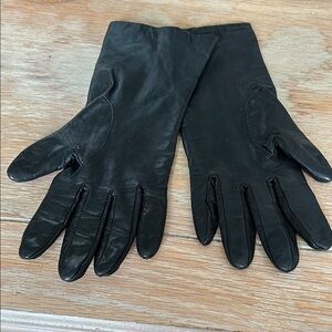 Van Raalte vintage black leather gloves